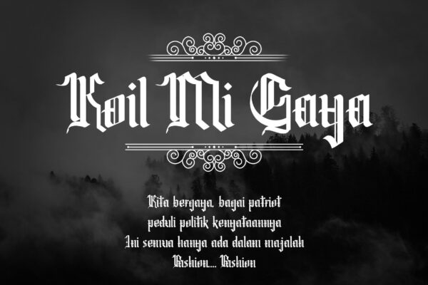 Omerta - Simple Blackletter Font - Gambar 2