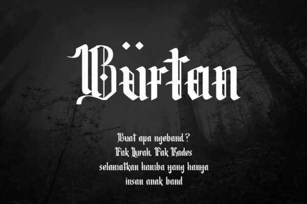 Omerta - Simple Blackletter Font - Gambar 3
