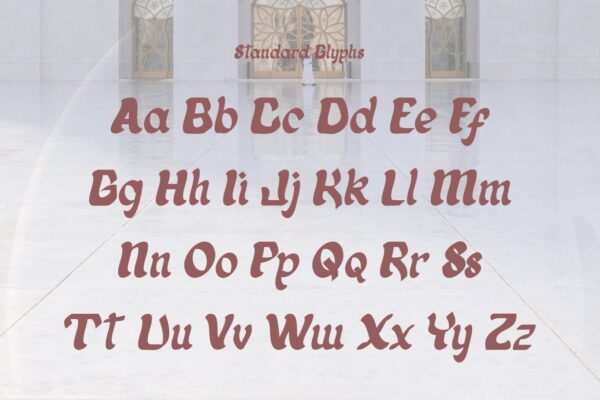 Alladhina Vintage Arabic Script - Gambar 4